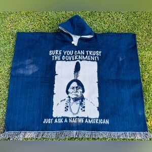 Native American alpaca poncho, lightweight artesian cape,handmade in Ecuador